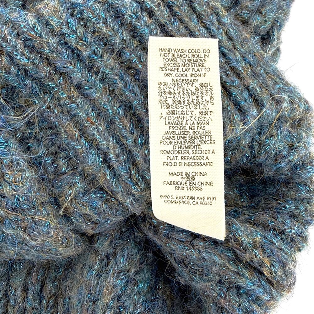 The GREAT. The Frond Montana Cardigan in Pine Needle Shimmer 1 | S - Picture 8 of 11